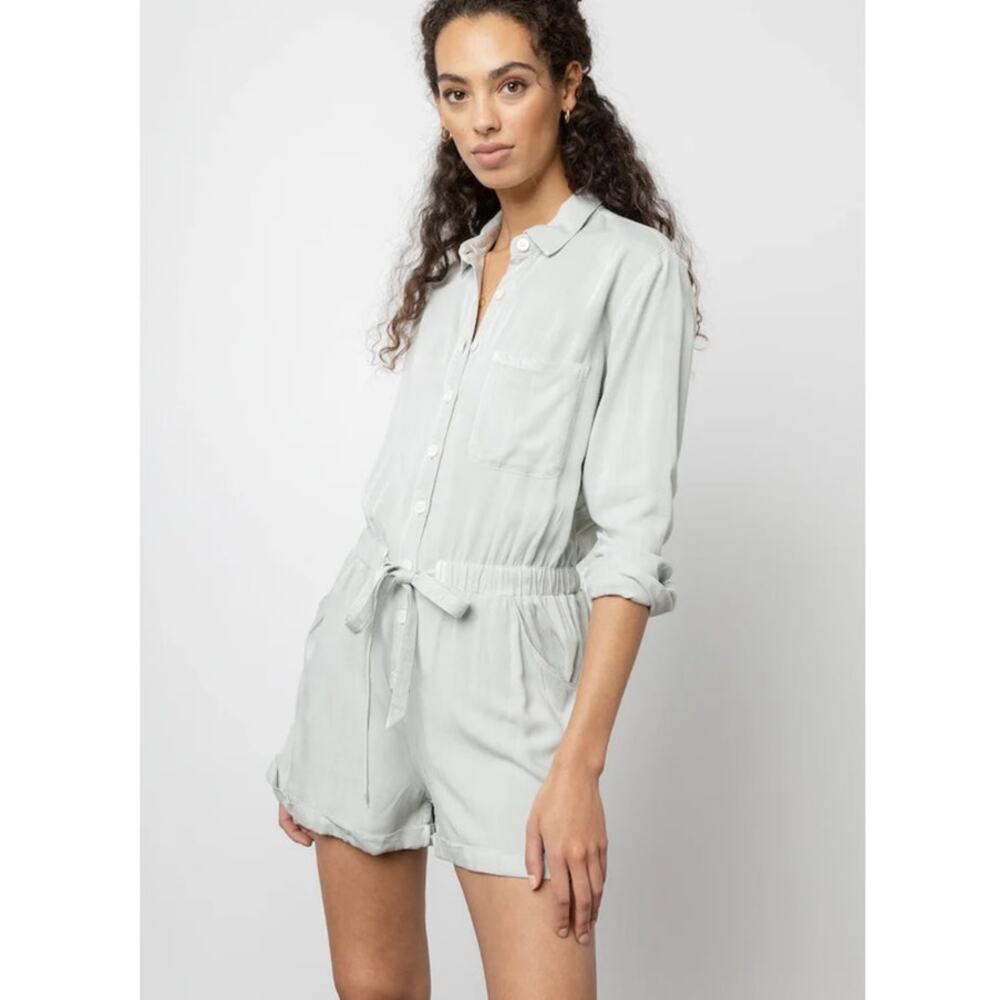 Rails Kennedy Button Down Long Sleeve Romper In M… - image 3